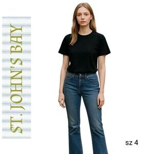 St. John's Bay Jeans Classic Boot Cut Blue Jeans